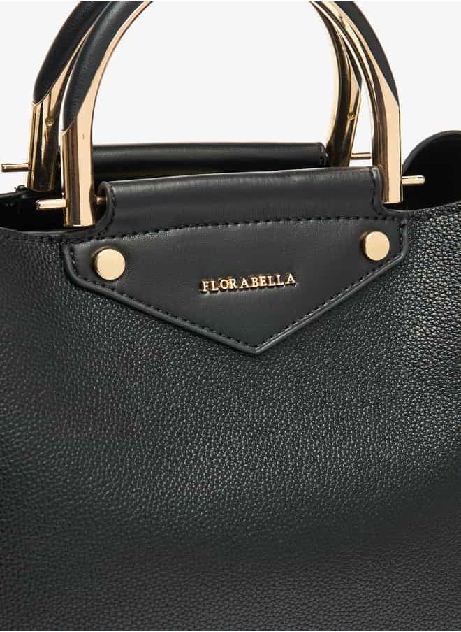 Flora Bella By Shoexpress - حقيبة توتي منقوشة للنساء مع حزام قابل للفك - Image 1
