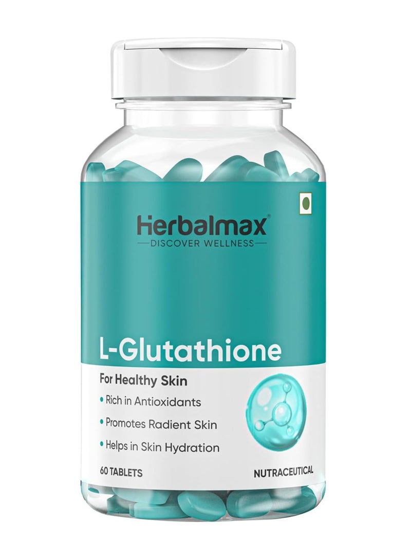 هيربال ماكس هيربل ماكس إل - جلوتاثيون للبشرة الفاتحة والمشرقة - 100 مجم 60 قرص - Image 1