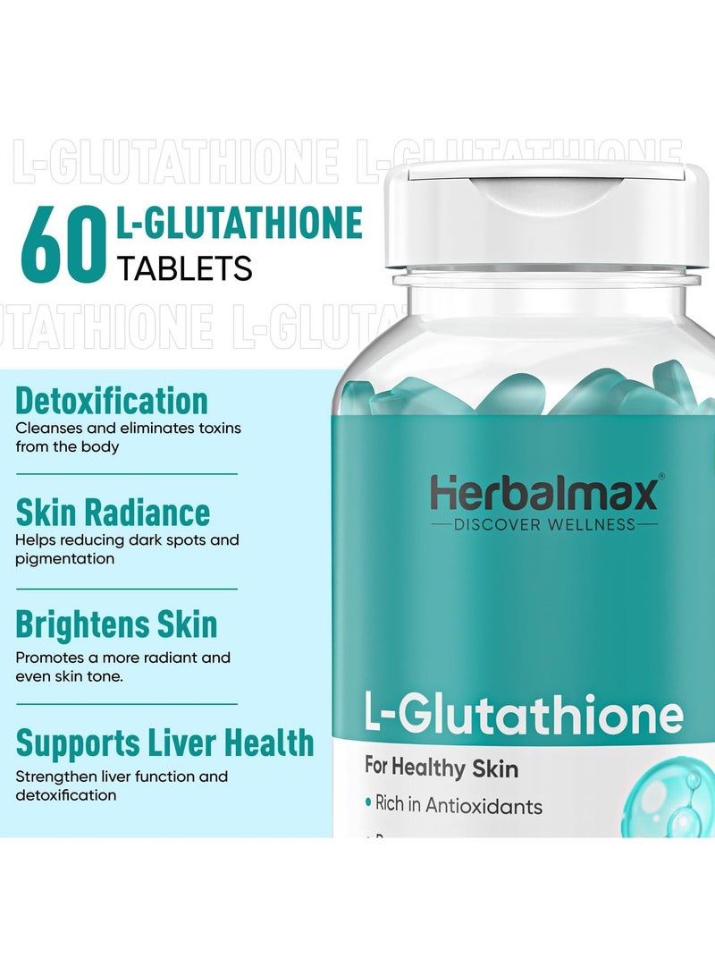 هيربال ماكس هيربل ماكس إل - جلوتاثيون للبشرة الفاتحة والمشرقة - 100 مجم 60 قرص - Image 3