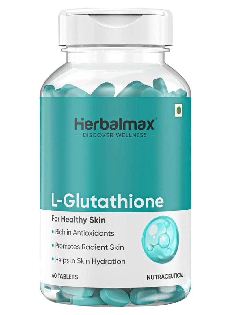 Herbal max L- Gluthathione For Shining and Lightning Skin -100 mg 60 Tablets - Image 1