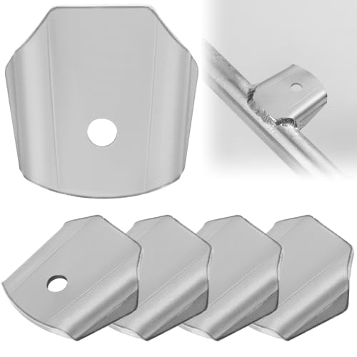 Alvktora Trick Tab Weld Tabs 14 Hole Shock Tabs Trick Tabs Fits 3102 inch axle Steel Universal Weld On Tab axle for Shock Mounts Trailers Roll Cages4 pcs - Image 1