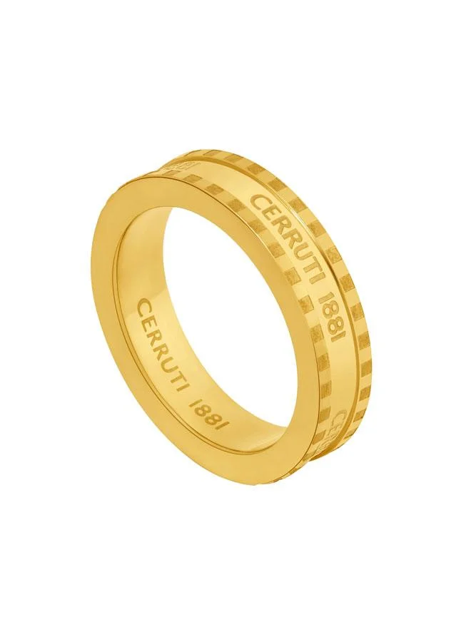 Daniela Gold Plated Stainless Steel Band Ring for Women, 54