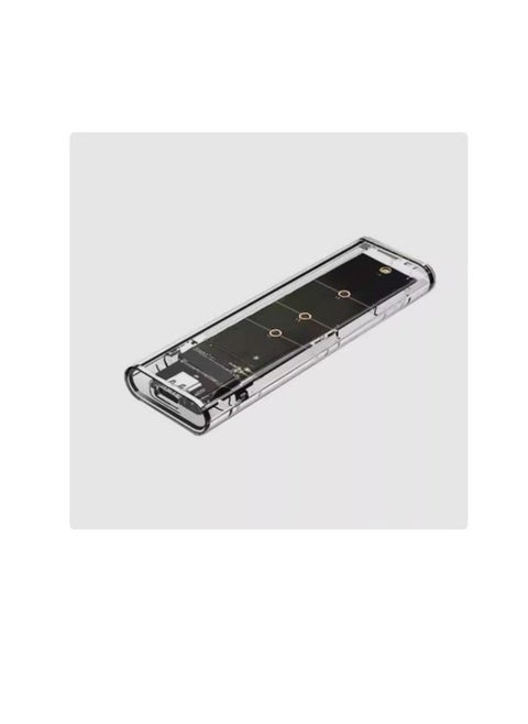 علبة شفافة m.2 SSD مع قارئ لبروتوكول NVME/SATA/M.2 ثنائي NGFF إلى USB3.1 عالي  السرعة
