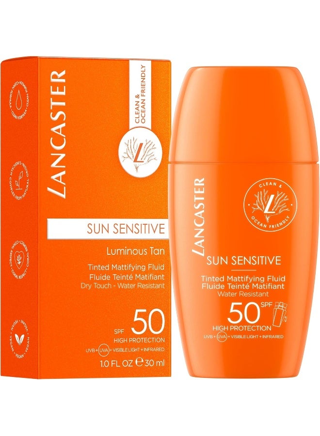 Lancaster Sun Sensitive Tinted Mattifying Fluid Spf 50, 30Ml  - Image 2