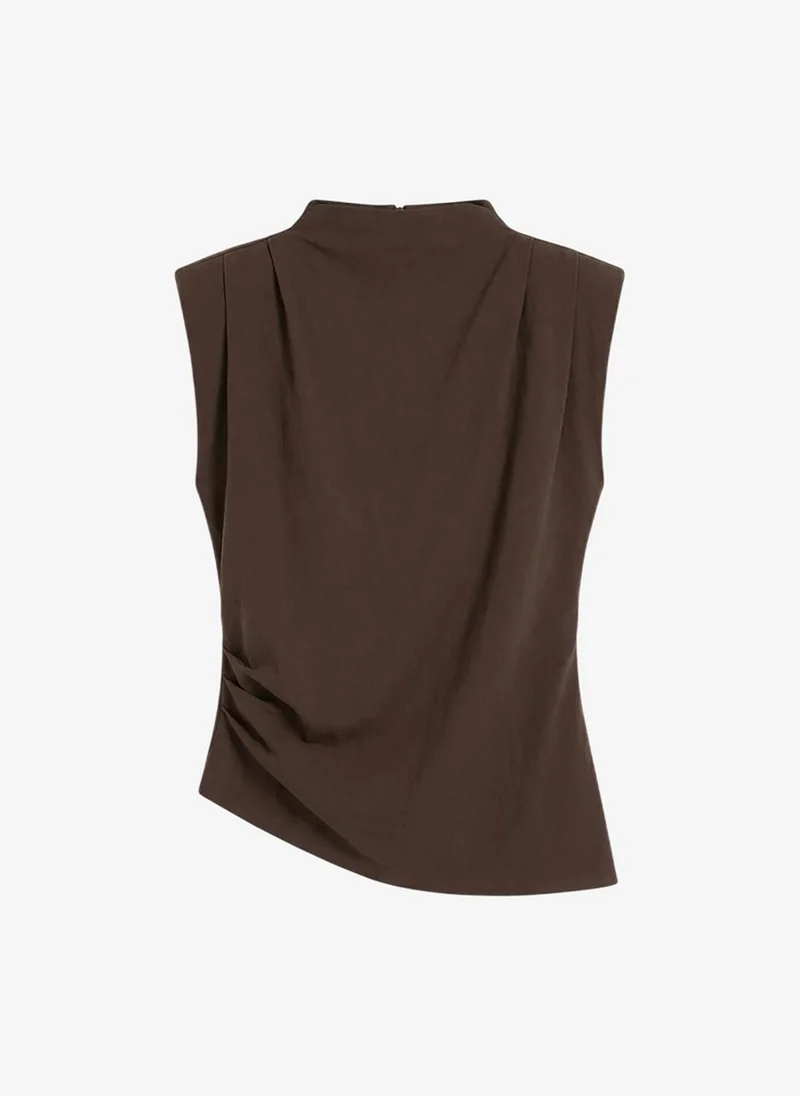 Women's VMNADI Sleeveless Asymmetric Jersey Top