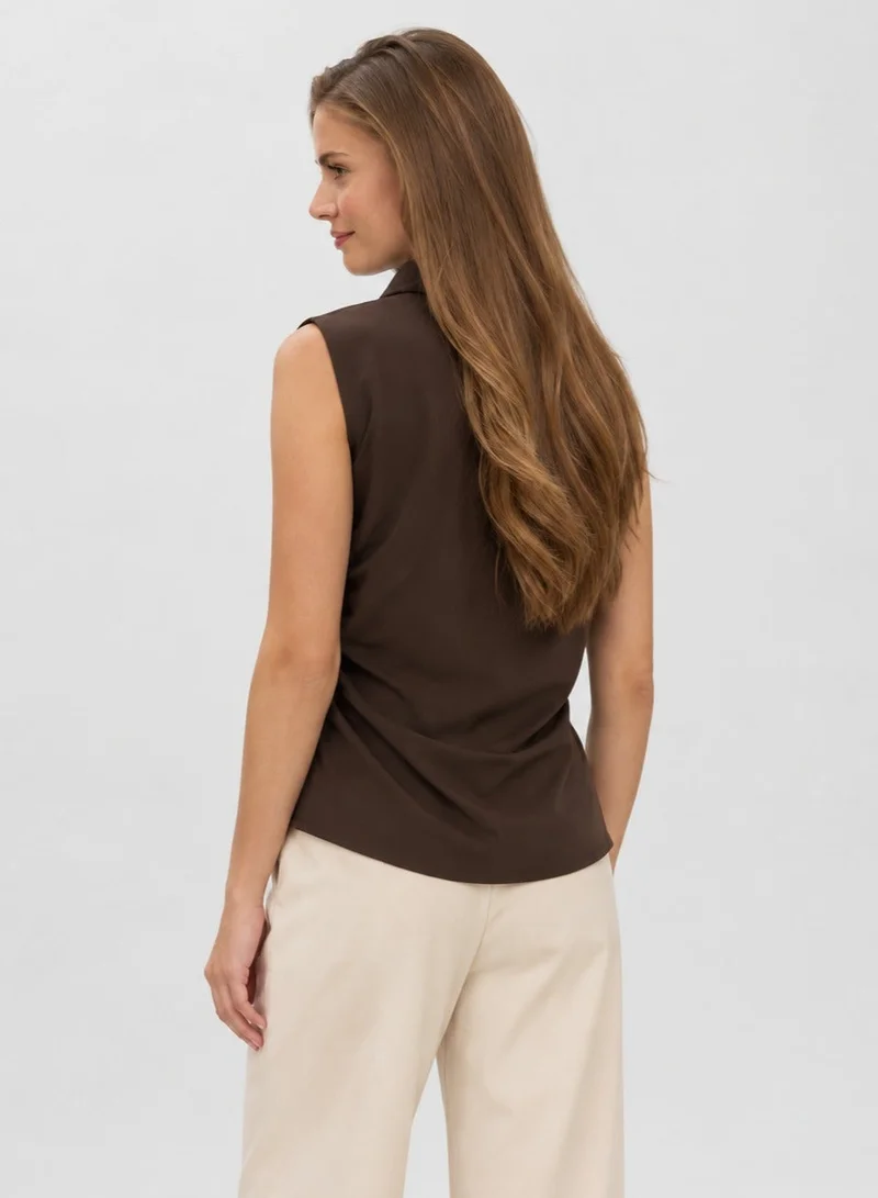 Vero Moda Women's VMNADI Sleeveless Asymmetric Jersey Top