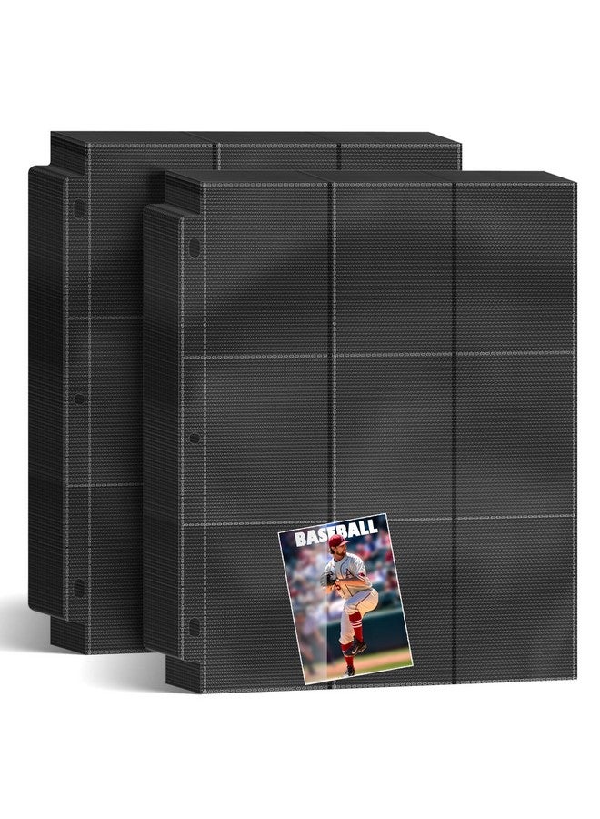 POKONBOY 900 Pockets Trading Baseball Card Sleeves Binder, 50 Pages Double-Sided Protector Sports Card Binder Fit for MTG YU-GI-OH Cards, Football Cards, Game Cards, Standard Sized Cards for 3-Ring Binder - Image 1