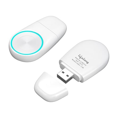 Lifelong iWatch Wireless Charger, USB-A, Travel-Friendly, Cable-Free, Compact & Lightweight with Magnetic Output, Compatible with 9/8/7/SE/6/5/4/3/2/1, White - Image 1