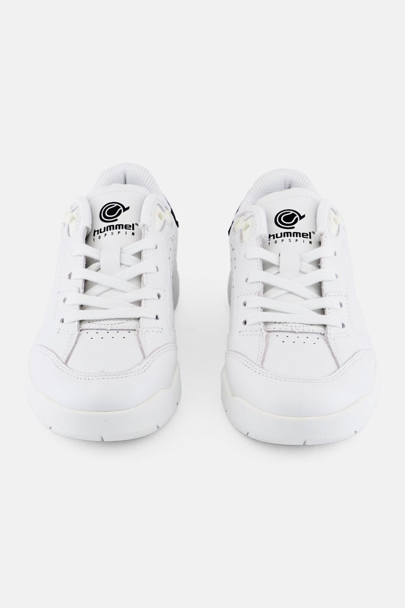 Hummel Kids Boy Top Spin Reach Lx E Lace Up Outdoor Shoes, White - Image 4