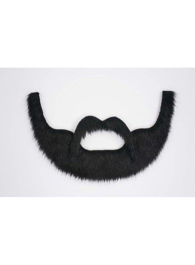 Mustaches Self Adhesive, Novelty, Nobleman Fake Beard and Fake Mustache, False Facial Hair, Costume Accessory for Adults, Black Lustrous Color - Image 4