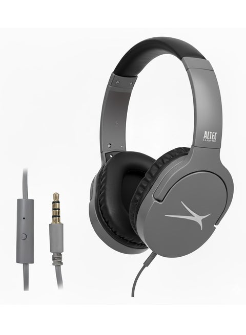 سماعة رأس  ستريم للألعاب خفيفة الوزن - صوت ستيريو فائق الوضوح - مقبس AUX مقاس 3.5 مم، ميكروفون مدمج. خاصية التحدث الحر - كابل مانع للتشابك بطول 1.2 متر - للهواتف المحمولة/الكمبيوتر الشخصي/بلاي ستيشن