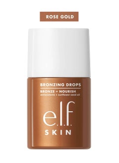 elf Bronzing Drops, Liquid Bronzer For Face & Skin, Creates A Sun-Glow, Infused With Vitamin E (Rose Gold)  - Image 1