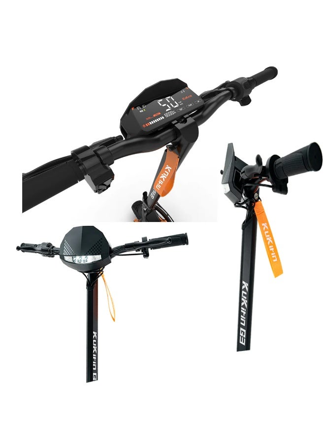 KuKirin G3 Electric Scooter 2025 Model – 1200W Brushless Motor, 52V 18Ah Lithium Battery, Up to 50km/h Top Speed & 70km Range, 10.5-Inch Off-Road Pneumatic Tires, Smart LED Touch Display, IPX4 Waterproof – Black - Image 5