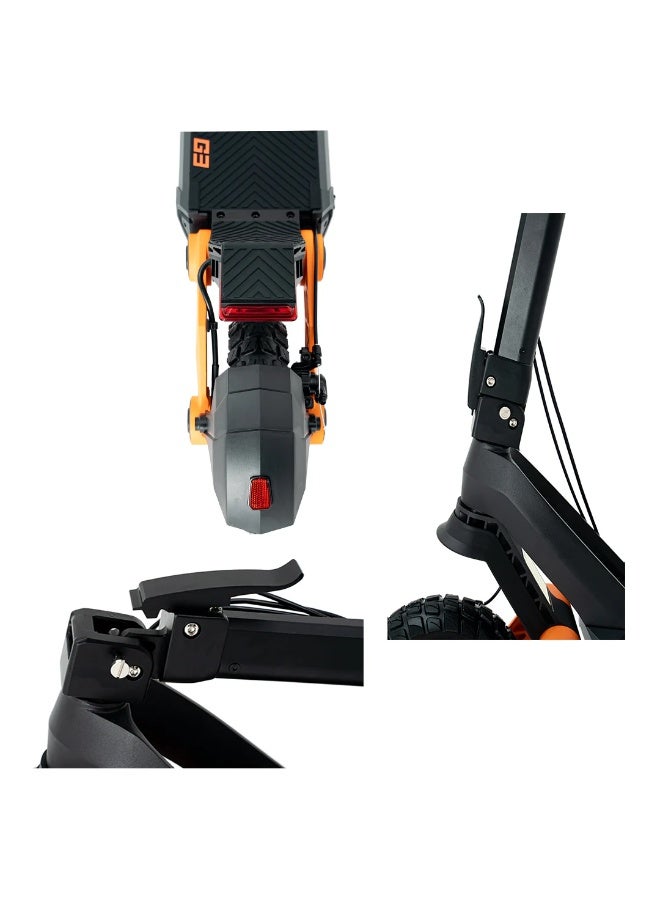KuKirin G3 Electric Scooter 2025 Model – 1200W Brushless Motor, 52V 18Ah Lithium Battery, Up to 50km/h Top Speed & 70km Range, 10.5-Inch Off-Road Pneumatic Tires, Smart LED Touch Display, IPX4 Waterproof – Black - Image 4