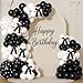 Charnoel Pearl Black and White Balloon Garland Arch Kit 153 Pcs Garland Balloon Bow Pearl Sticker Party Decor for Wedding Bridal Engagement Coquette Birthday Party Decorations - Image 2