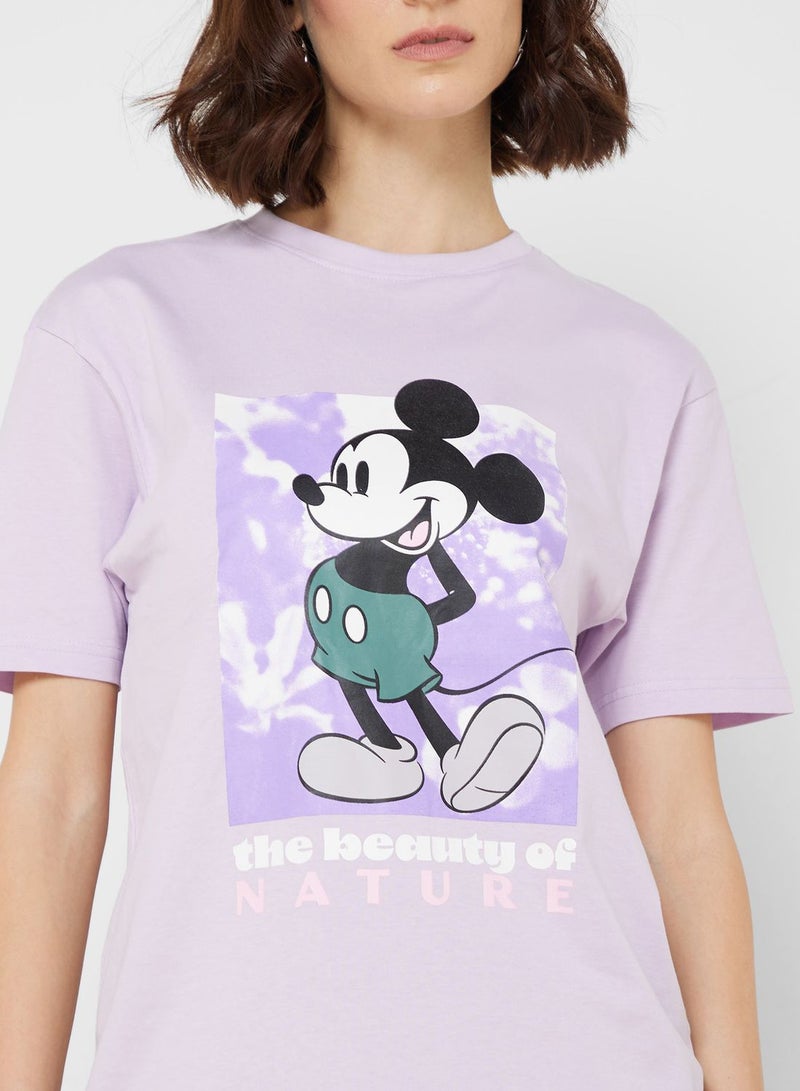Disney Mickey Graphic Print T-Shirt - Image 3