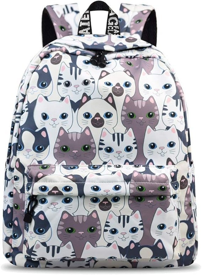 VELWORD Girls School Backpack Fashion Leisure Backpack for Women Teenager Boys Waterproof Bag School Bag Daypack with Laptop Compartment (OFF WHITE) - Image 1