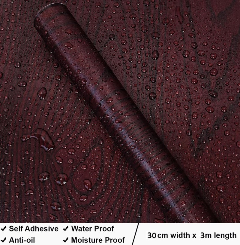 ROSASTELLA Self Adhesive Decorative Peel Stick Waterproof Wooden Wallpaper Wall Decor Removable Wall Paper for Living Room Hall Decoration PVC Vinyl DIY Contact Paper 30x304cm - Image 4