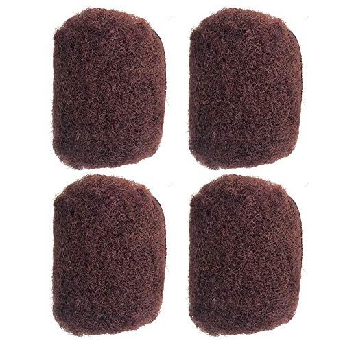 YONNA Tight Afro Kinky Bulk For DreadLocksTwist Braids Human Hair Deep Dark Auburn 35 8inch