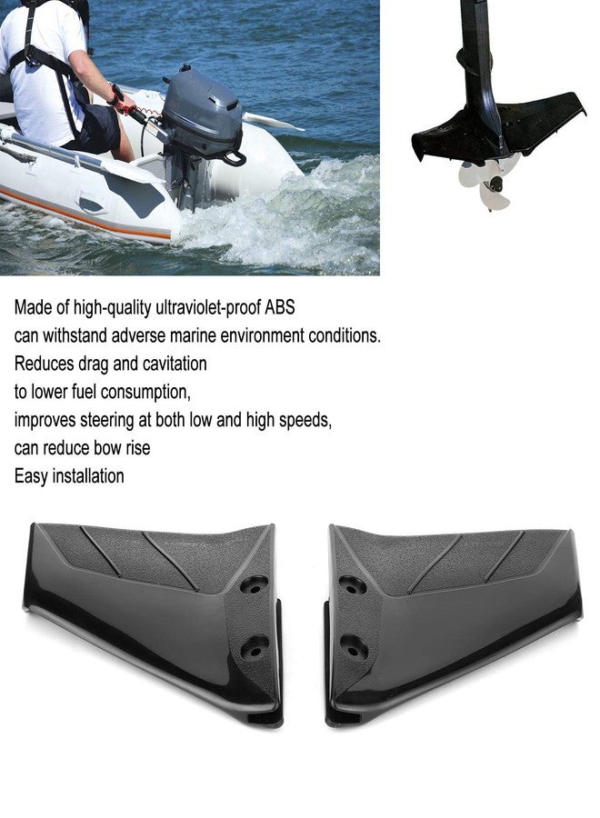 Acouto Outboard Motor Hydrofoil Stabilizer, Acouto Boat Outboard Motors, Pair Small Outboard Hydrofoil Boat Motor Stabiliser Enigne Components for Outboard with Bolt Nut - Image 4