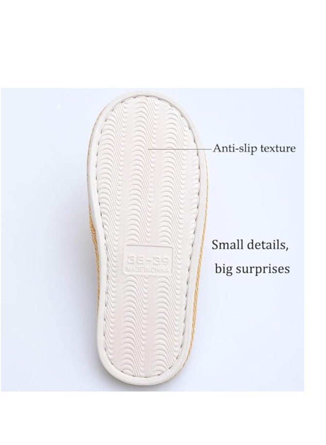 GUDOO Anti-Slip Fabric Slippers Saudi Men Women - Ventilated Home and Mosque Shoes - Image 2