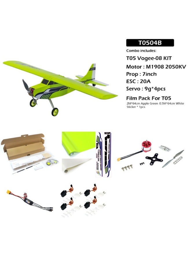Dwhobby Electric Remote Control Fixed-wing Model Aircraft 800mm Wingspan Vogee-08 Light Wood Casing Exercise Machine