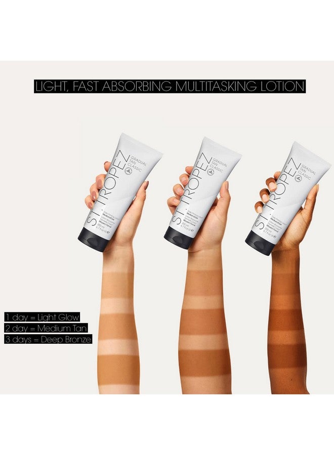 St.Tropez Gradual Tan Firming Lotion, Medium/Dark Shade, Sun Kissed Glow Self Tan Moisturizer, 5 Skincare Benefits, Vegan, Natural & Cruelty Free, 6.7 Fl Oz - Image 3