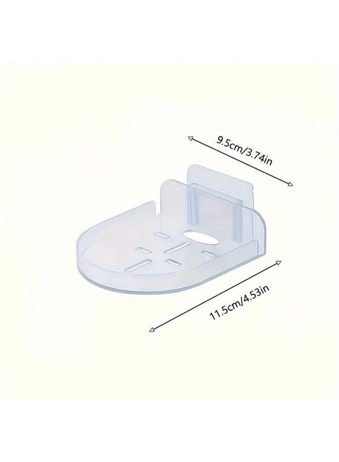1 قطعة حامل كاميرا شفاف مثبت على الحائط خالٍ من الثقوب رف مراقبة - Image 3