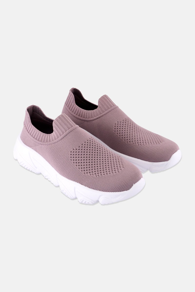 RBX Women Slip On Training Shoes, Purple - Image 1