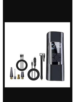 Qasul New Car Air Compressor Tire Inflator Pump With LED Light For Motorcycle Bike Tire  - Image 1