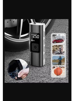 Qasul New Car Air Compressor Tire Inflator Pump With LED Light For Motorcycle Bike Tire  - Image 3