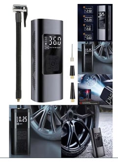Qasul New Car Air Compressor Tire Inflator Pump With LED Light For Motorcycle Bike Tire  - Image 5