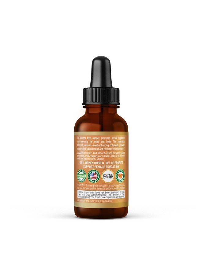 Herbal Goodness Balance Boss - Liquid Mood Support Supplement | Natural Calmness & Emotional Balance Aid | Stress & Energy Boost with Rhodiola Rosea | 1 oz Bottle - Image 3