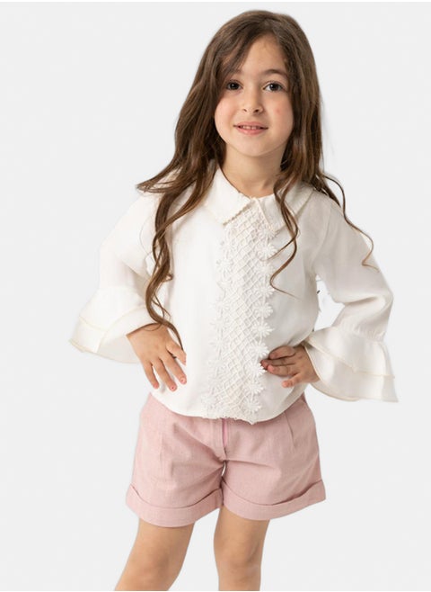 Ribbon Chest Blouse