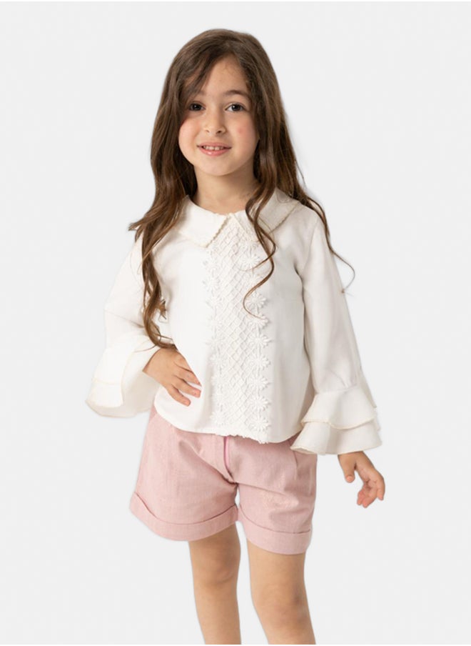 Ribbon Chest Blouse