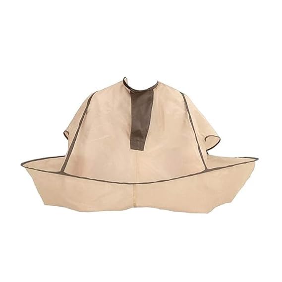 HIKI ZIKI HIKI ZIKI Hair Apron Cape Hairstylist Simple Design Pattern Hair Cutting Cloak Beard Shaving Umbrella Waterproof Cape Barber Home Salon Haircut Hairdresser Apron Cloth for Adult Women Men Kids - Image 1