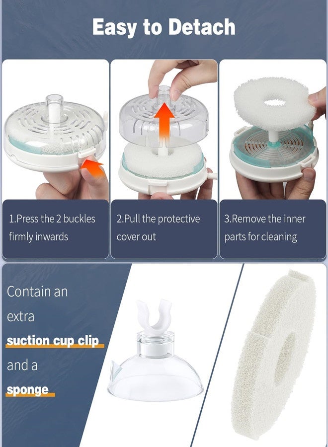 Osowake Large Aquarium Sponge Filter, Internal Fish Tank Filter with Foam and Filter Balls Detachable Submersible Filter for 20-40 Gallon Fish Tanks (Air Pump Not Included) - Image 4