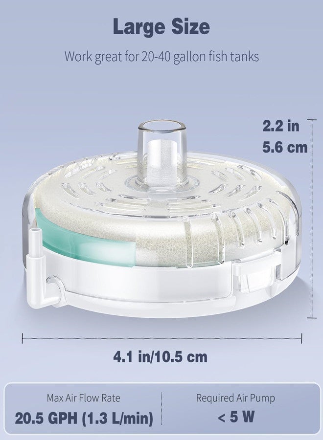Osowake Large Aquarium Sponge Filter, Internal Fish Tank Filter with Foam and Filter Balls Detachable Submersible Filter for 20-40 Gallon Fish Tanks (Air Pump Not Included) - Image 2