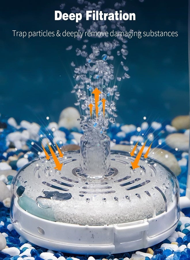 Osowake Large Aquarium Sponge Filter, Internal Fish Tank Filter with Foam and Filter Balls Detachable Submersible Filter for 20-40 Gallon Fish Tanks (Air Pump Not Included) - Image 5
