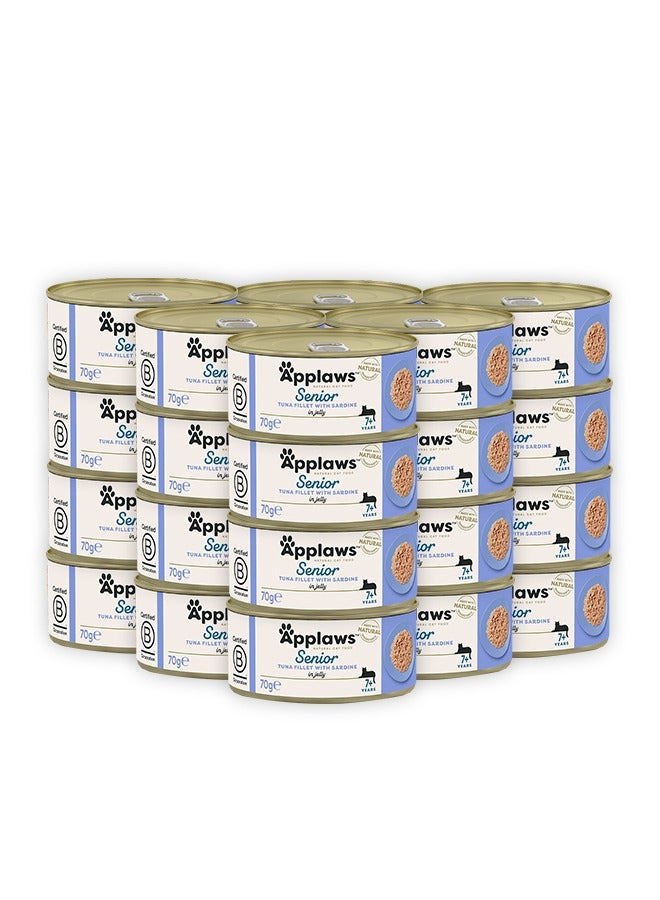 Applaws Tuna Fillet with Sardine Senior Cat Food - 70G (Pack Of 24) - Image 1