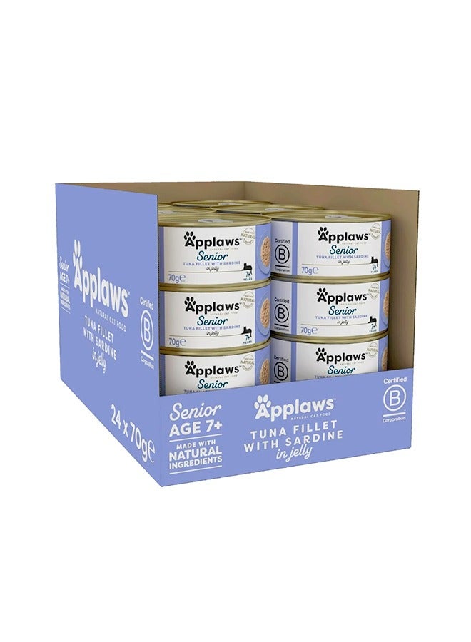 Applaws Tuna Fillet with Sardine Senior Cat Food - 70G (Pack Of 24) - Image 3
