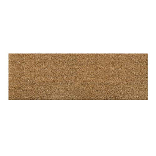 ATMAH Plain Coir Doormat 120x40 cm Brown | Non Slip Dirt Trapper | Indoor & Covered Outdoor Entrance Mat for Main Door - Image 1