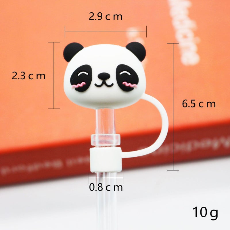 New 8Mm Soft Rubber Silicone Straw Cap Cute Cat Coffee Cup Cute Fun Straw Sleeve Supply - Image 1