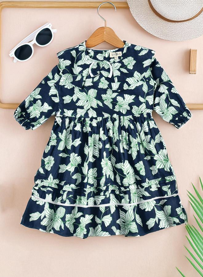 بيلا مودا فستان بنقشة الزهور بكشكش - Image 1