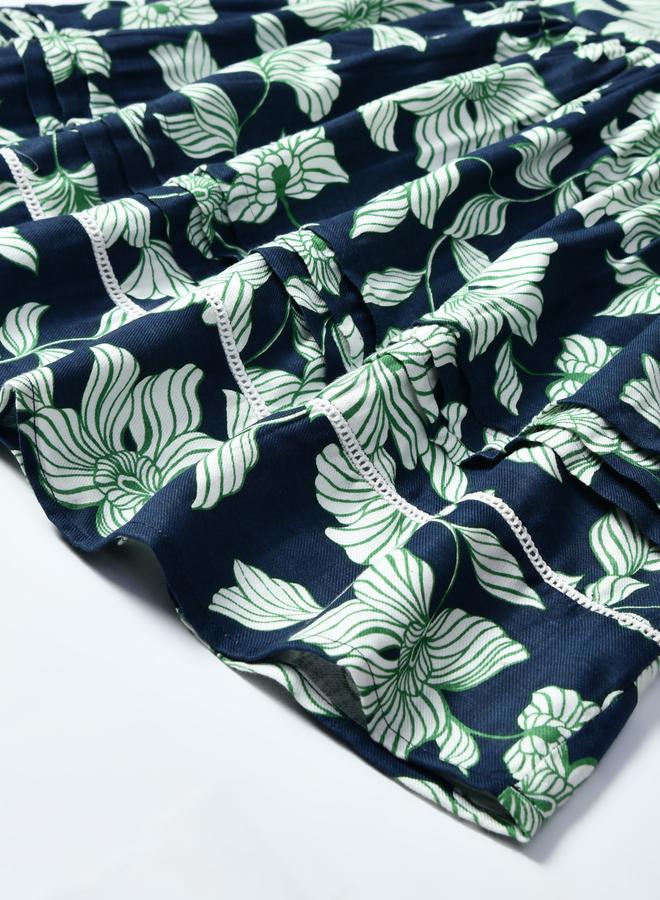 بيلا مودا فستان بنقشة الزهور بكشكش - Image 4