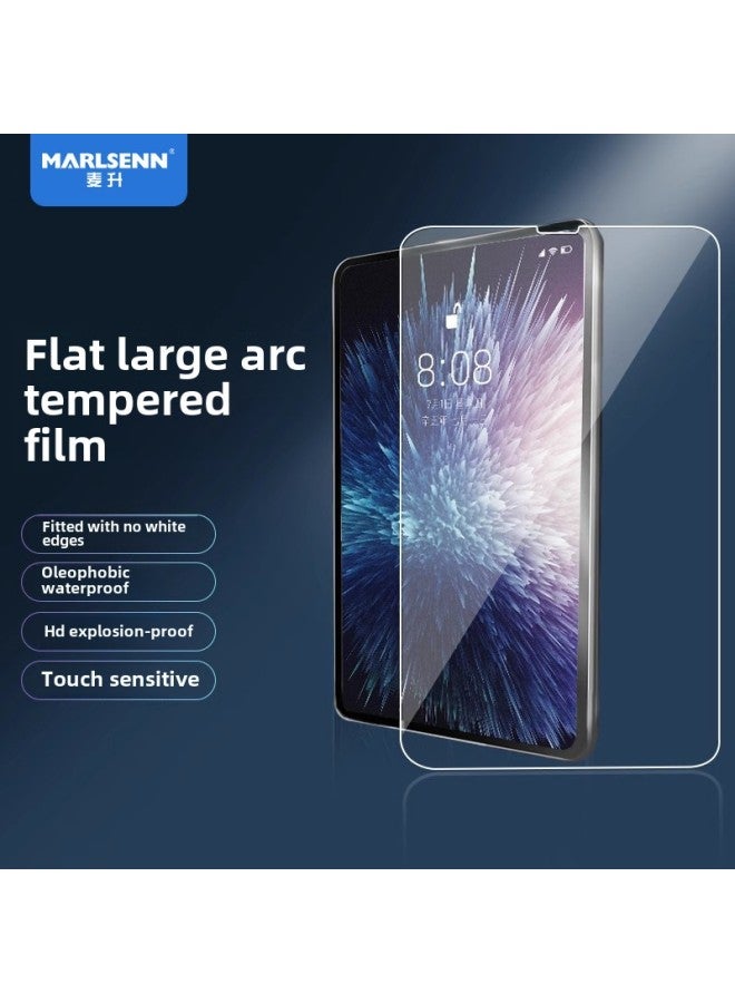 HD Tablet Tempered Film For IPadPro11-inch 10.5 Computer Mini2/3/4 Huawei Matepad-Color:Straight Edge Flat Tempered Film ]-Size:Honor Tablet X9 11inch
