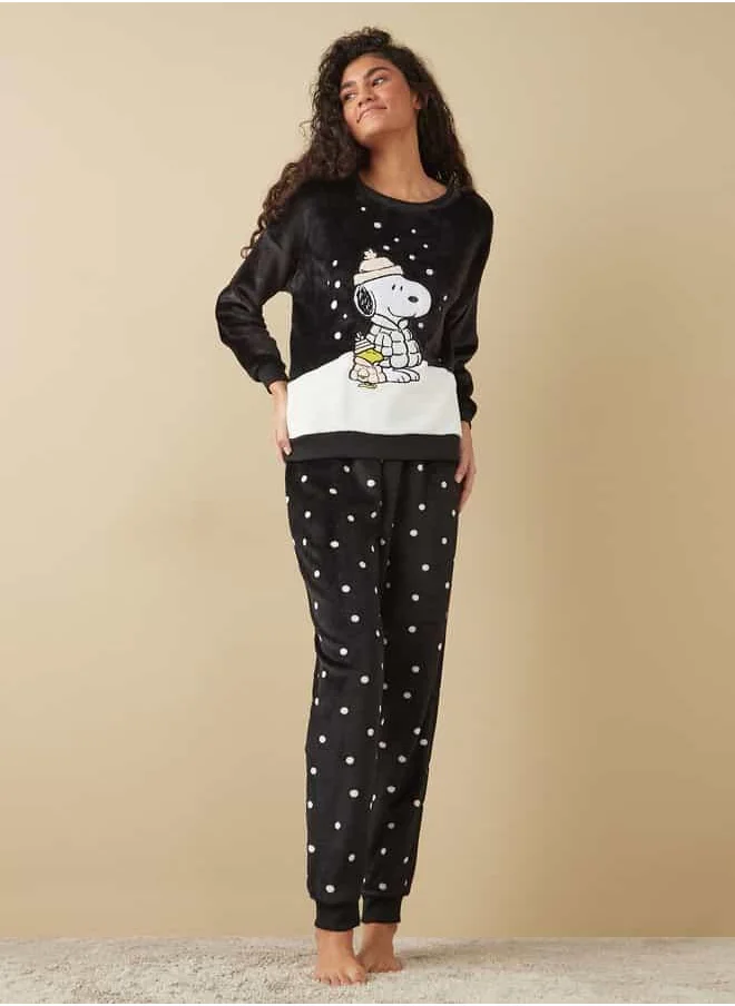 فاف Snoopy Applique Pyjama Set