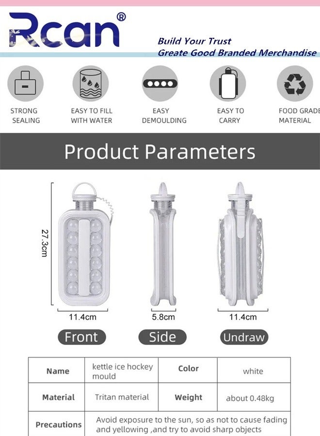 Rcan Portable Ice Ball Maker Ice Hockey Maker Kettle Creative Ice Cube Mold Kitchen Gadgets Ice Hockey Lattice Making Tool Kettle  - Image 4