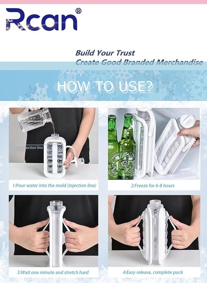 Rcan Portable Ice Ball Maker Ice Hockey Maker Kettle Creative Ice Cube Mold Kitchen Gadgets Ice Hockey Lattice Making Tool Kettle  - Image 5