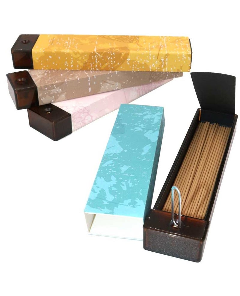 Bakhoor BoSidin Premium Cambodian Incense Sticks Gift Set (20 Pcs) – Natural 1.3mm Slim Incense with Built-in Holder and Travel Storage Case - Image 4